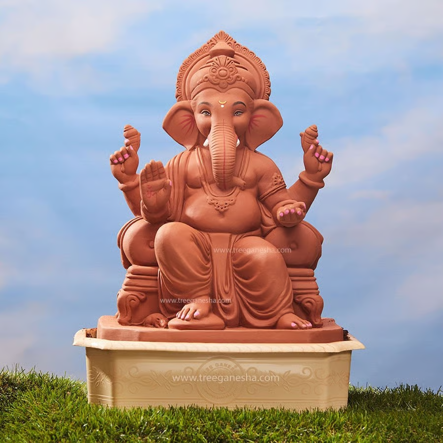 Eco-friendly Ganesha idol