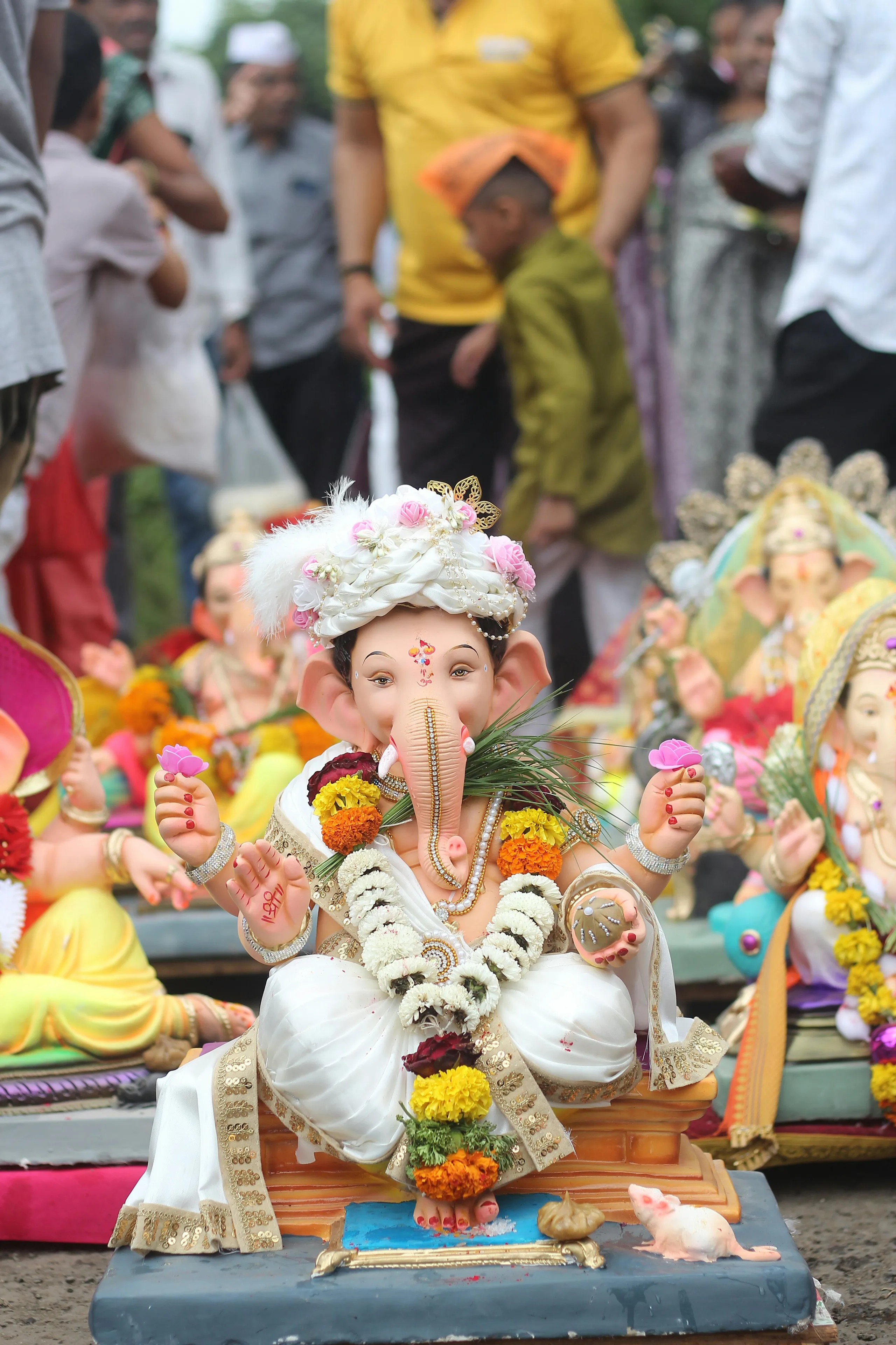 Colorful Ganesha idol